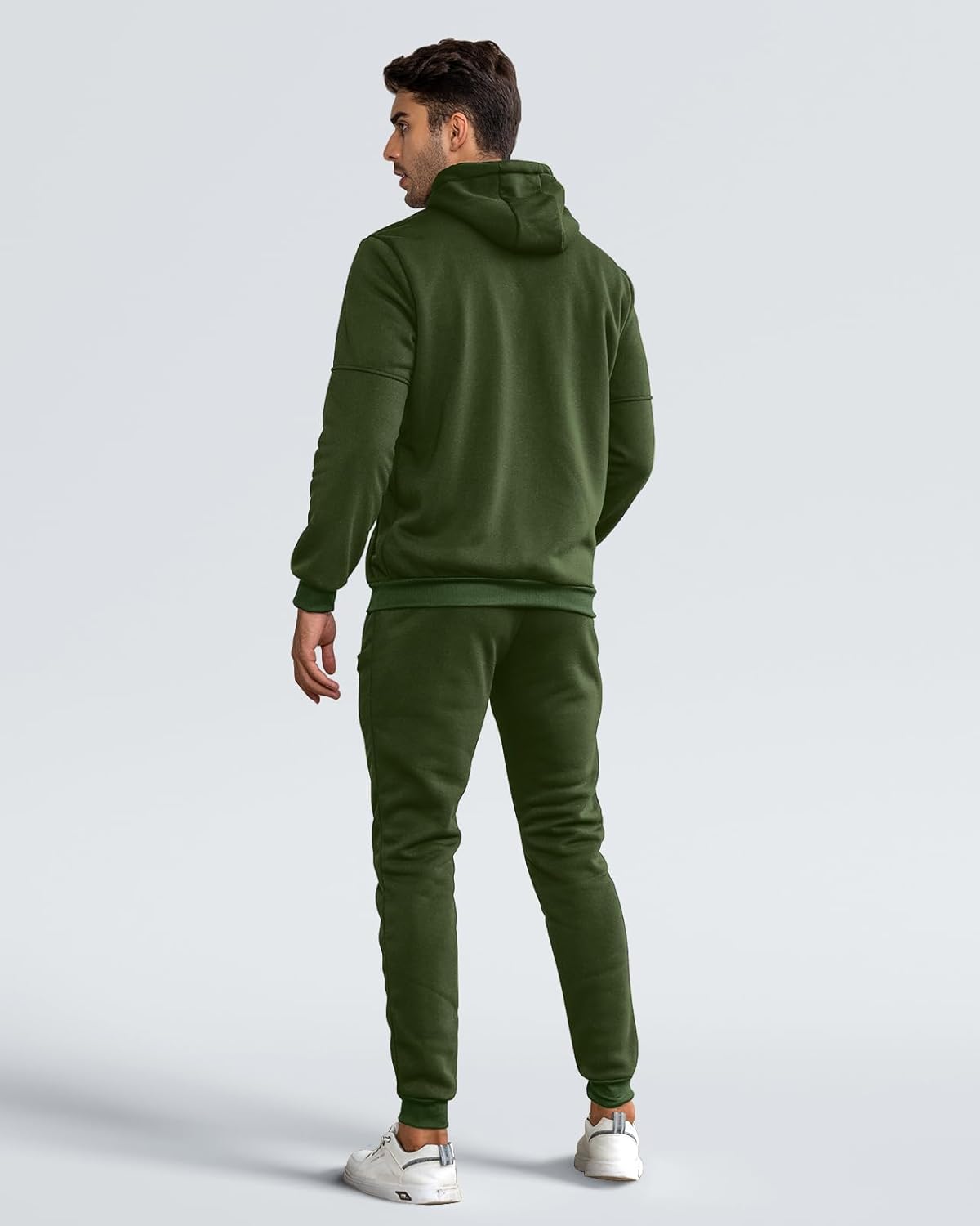 Heren Trainingspak Set met Pullover en Broek Elastisch Ademend Sportkleding Loungewear Zwart Grijs Comfort | Sansoti