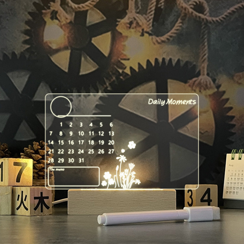 Schrijfbaar Nachtlampje met LED-Verlichting – Creatief Memobord voor Berichten en Notities | Sansoti