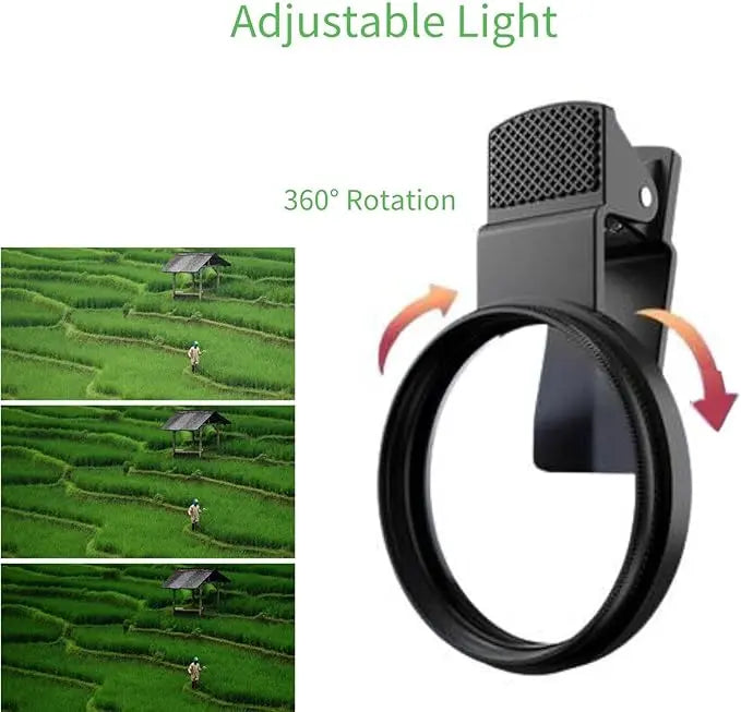 CPL Filter Smartphone 52mm Clip Reflecties Verminderen Kleurverzadiging Buiten Reisfotografie Polarisatiefilter Android iPhone | Sansoti
