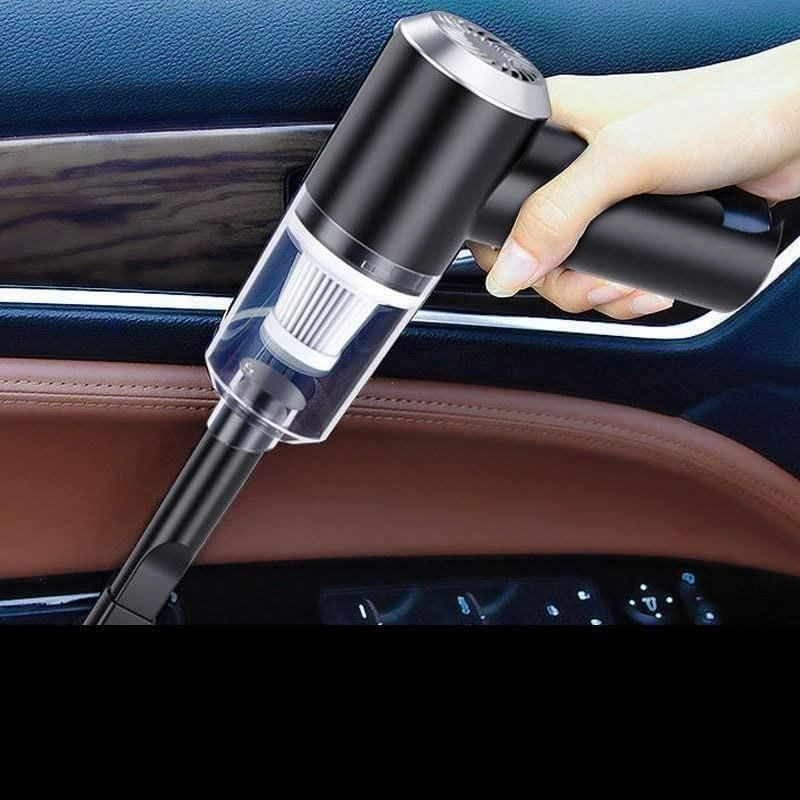 Draadloze Handstofzuiger Compact Mini Stofzuiger voor Bureau Auto en Thuis Oplaadbaar Klein Opbergbaar USB Tafelzuiger Autostofzuiger | Sansoti