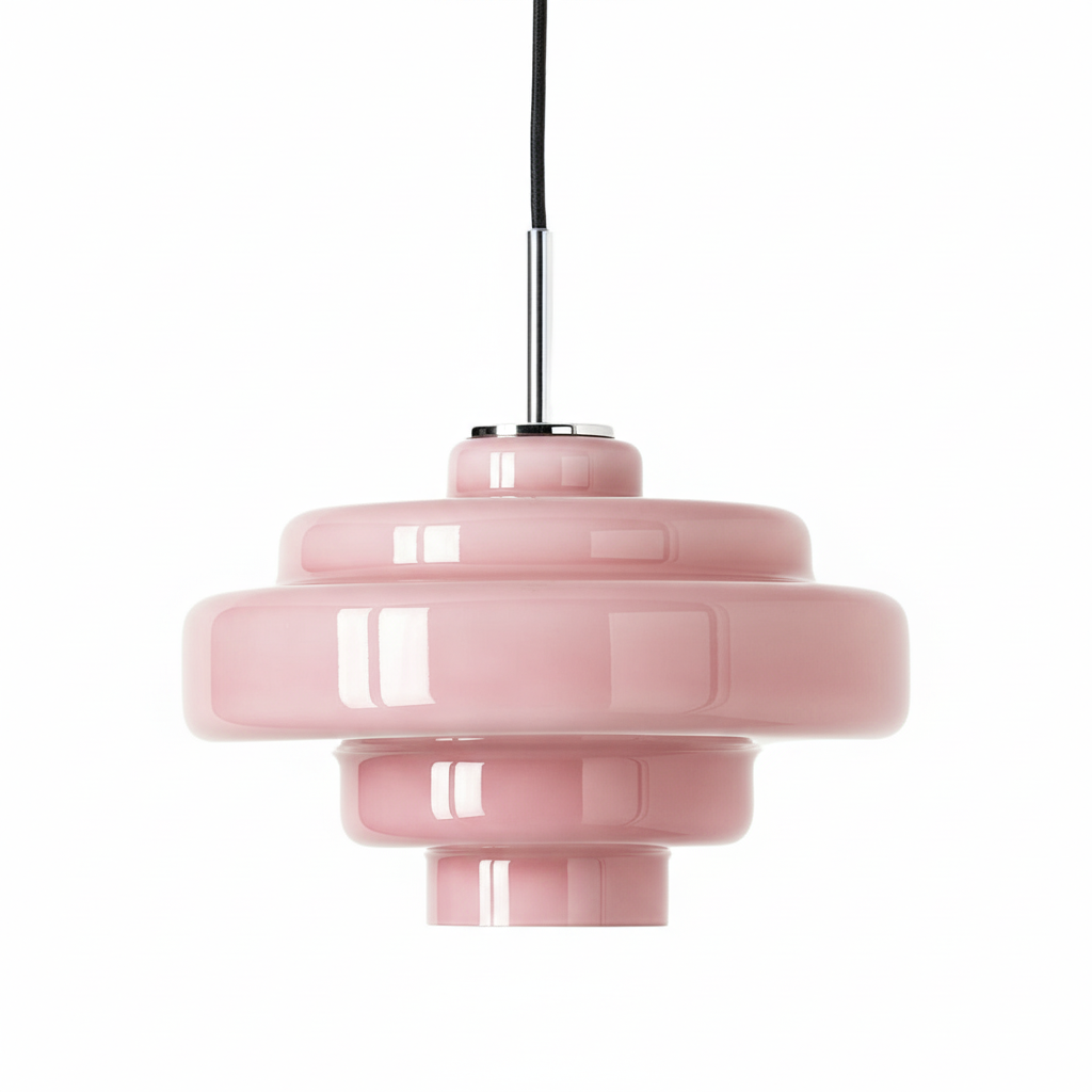 Gekleurde Glazen Hanglamp met Verstelbare Ophanging – Moderne Lichtpunt voor Eetkamer Keuken Woonkamer | Sansoti