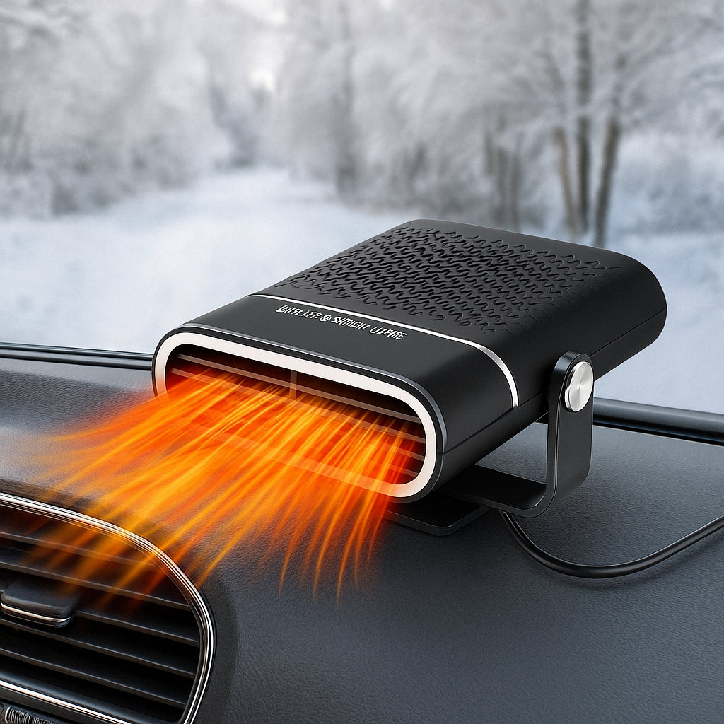 12V Autoraamverwarmer USB Verwarmingsventilator Ontdooier Zwart Draagbaar Compacte Airco Auto Interieur | Sansoti