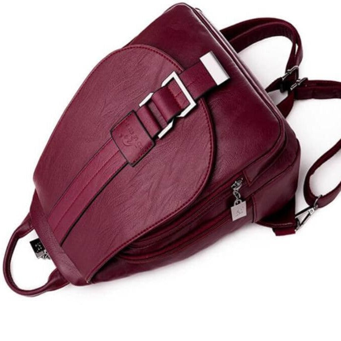 Leren Damesrugzak Elegant Design Praktisch Schoudertas Dagelijks Gebruik Mode Accessoire Veelzijdig Stijlvol | Sansoti
