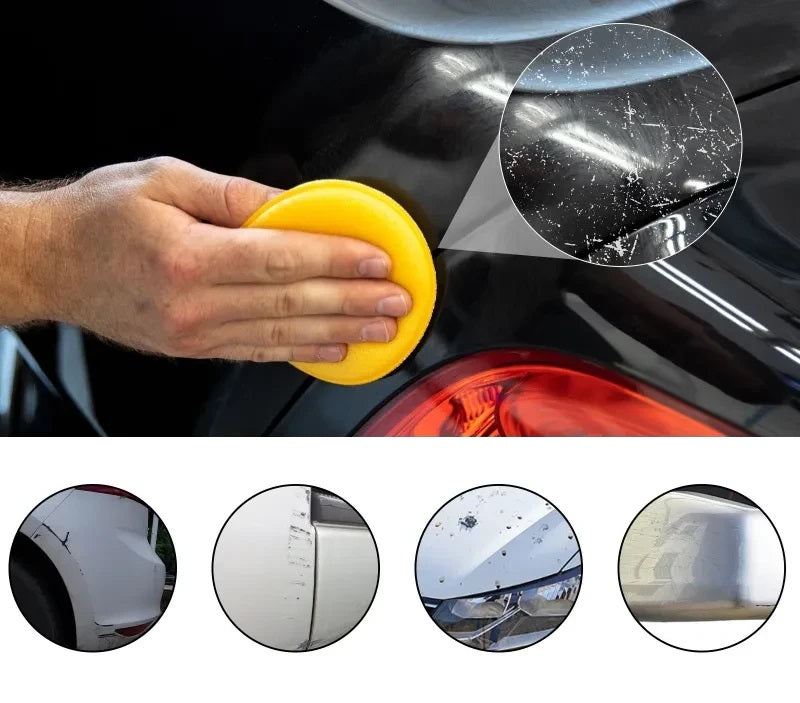 Car Scratch Repair Paste for Light Surface Scratches – Easy Self-Repair with Polishing Sponge – Suitable for All Car Paints and Colors | Sansoti