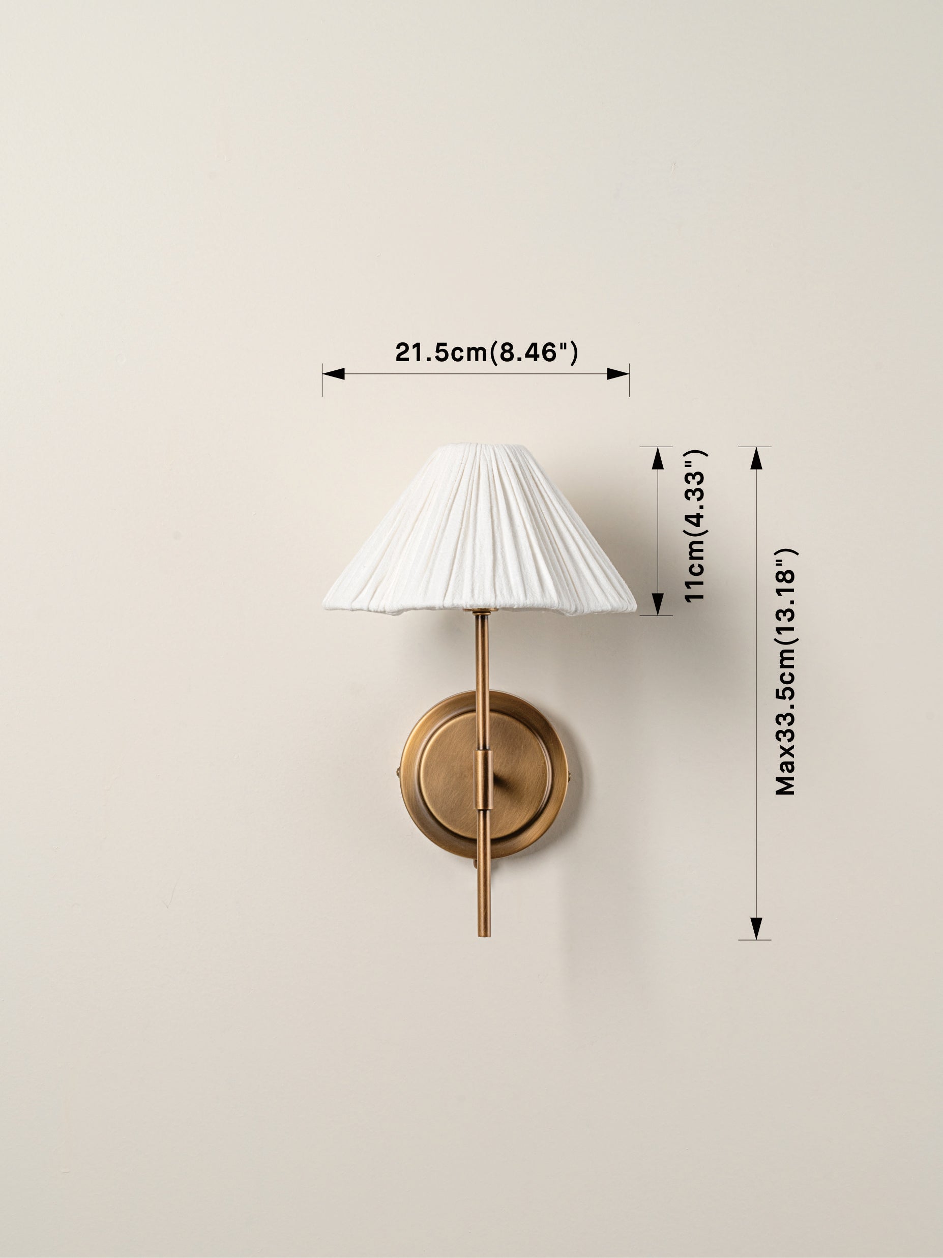 Wandleuchte Leinen Blume Design Messing G9 Wandlampe Schlafzimmer Nachttischlampe | Restfield