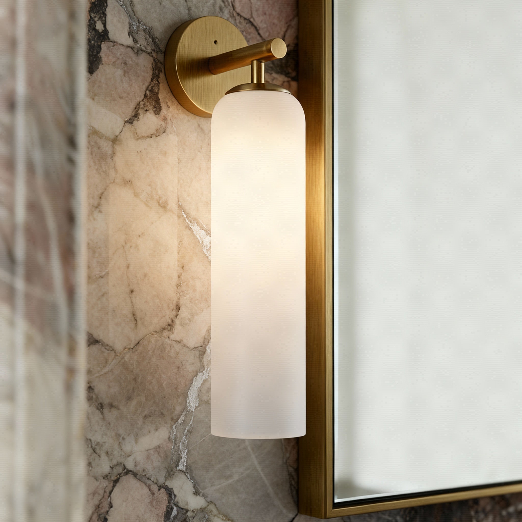Glazen Wandlamp met Gouden of Zwarte Armatuur – Moderne Verlichtingstoevoeging | Sansoti