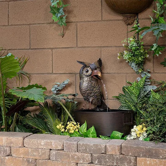 Decoratieve Tuinfontein Dierenmotief Polyresin Fontein met Waterpomp Rustgevend Waterornament voor Tuin Terras | Sansoti