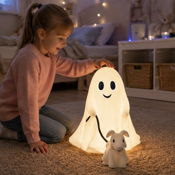 Spooky Dog Statue Halloween Decoration Walking Dog Figure White Resin Table Ornament for Home Décor | Sansoti