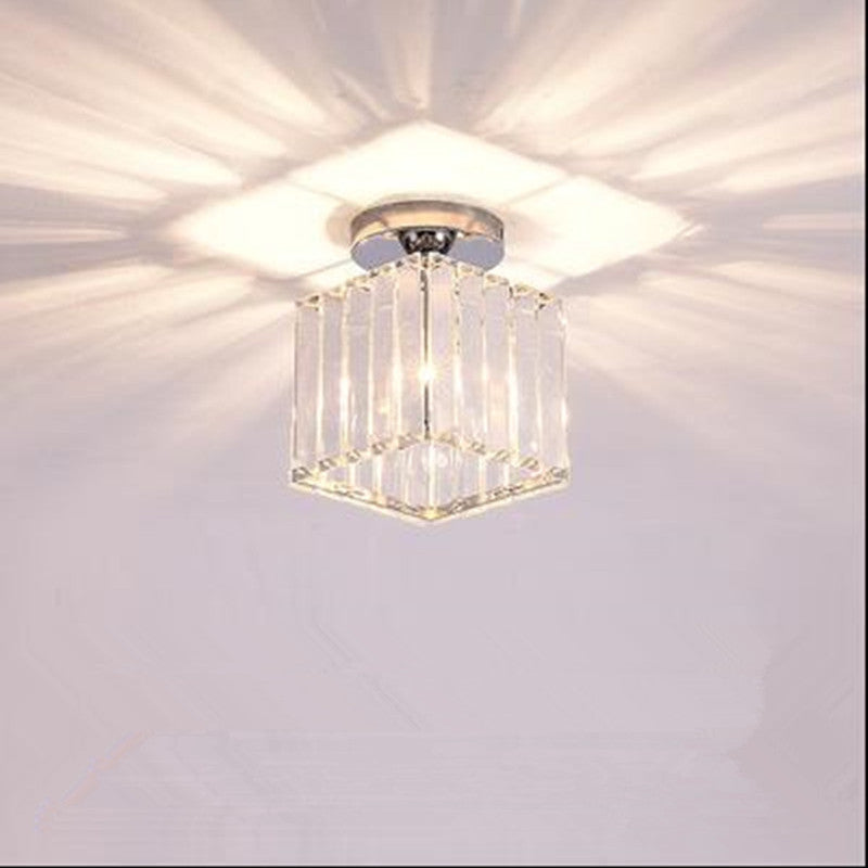 Dimmable Crystal Acrylic Ceiling Light 3 Light Settings Metal Fixture Living Room Bedroom Hallway Modern Design | Sansoti
