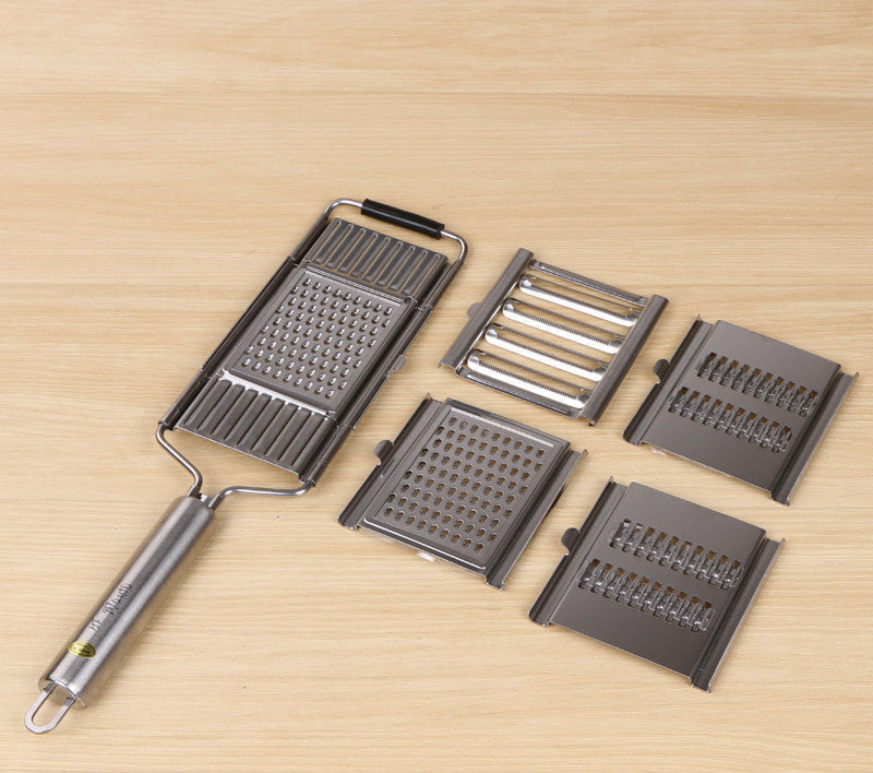 Stainless Steel Grater – Multifunctional Kitchen Grater with Ergonomic Handle for Vegetables & Cheese | Sansoti