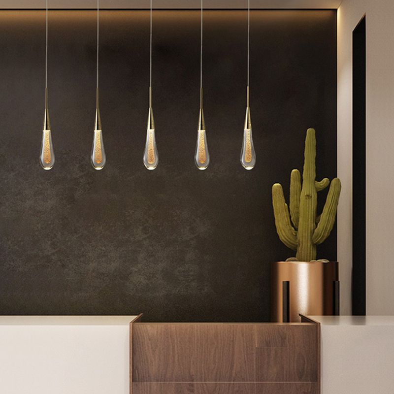 Pendelleuchte Kristall Goldfarben Modernes Design 1-3-5 Lichtquellen Esszimmer Wohnzimmer Dekorativ Stimmungsvolles Licht Elegant | Sansoti