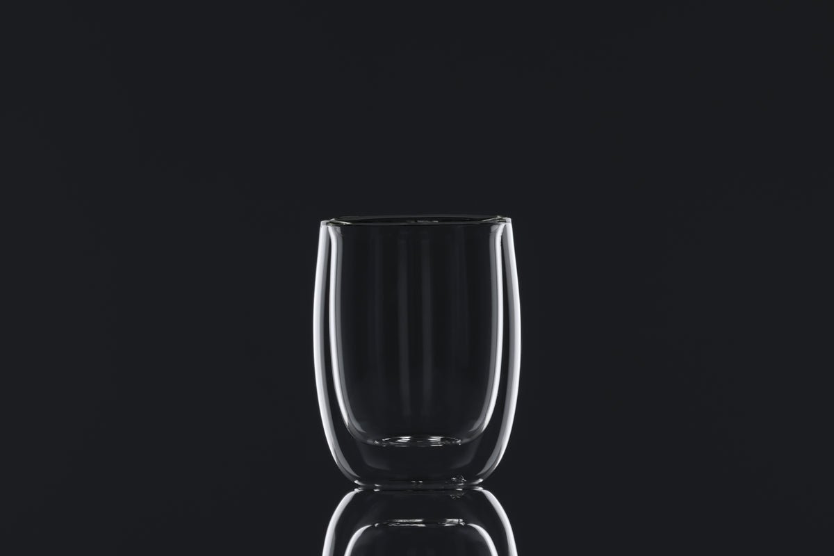 Koffiekopjes Glas Transparant 2 Stuks Modern Hittebestendig Ø7 Ø8 | Sansoti