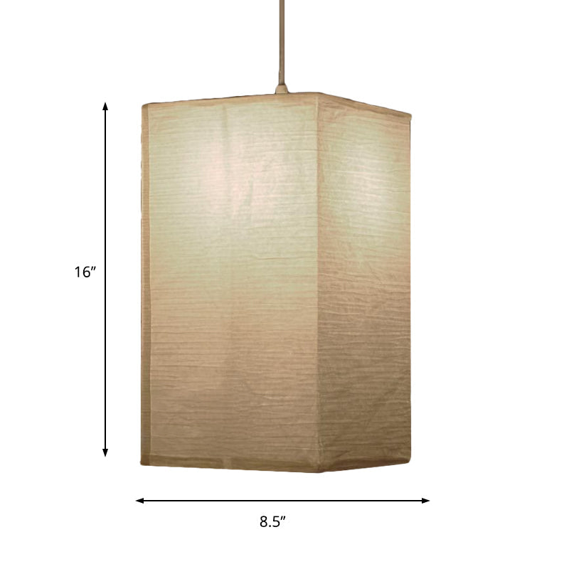 Japanse Rijstpapieren Hanglamp Wit Cilinder E26/E27 Woonkamer Slaapkamer Scandinavisch | Sansoti