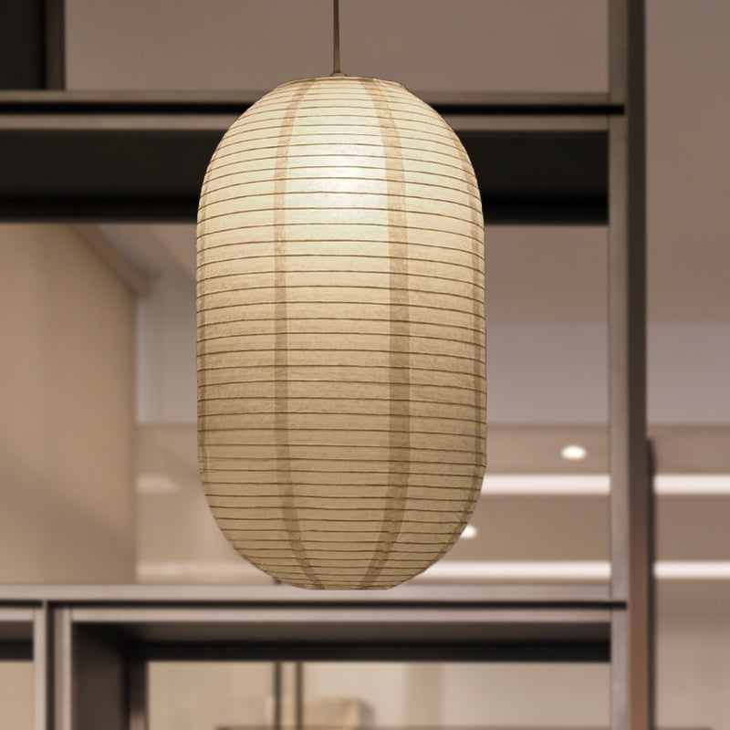 Japanse Rijstpapieren Hanglamp Wit Cilinder E26/E27 Woonkamer Slaapkamer Scandinavisch | Sansoti