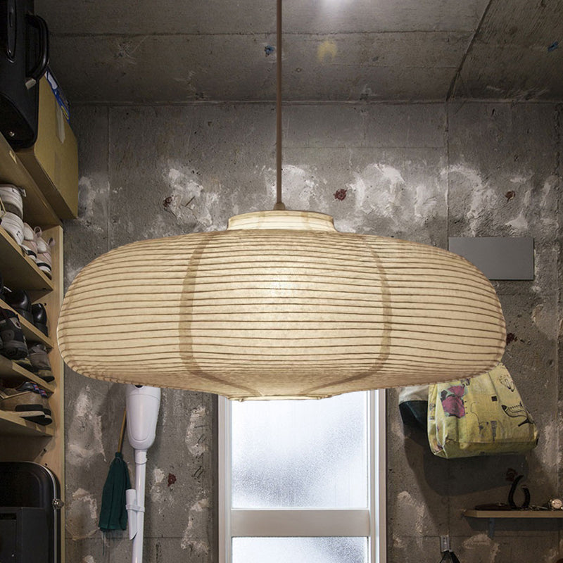 Japanse Rijstpapieren Hanglamp Wit Cilinder E26/E27 Woonkamer Slaapkamer Scandinavisch | Sansoti