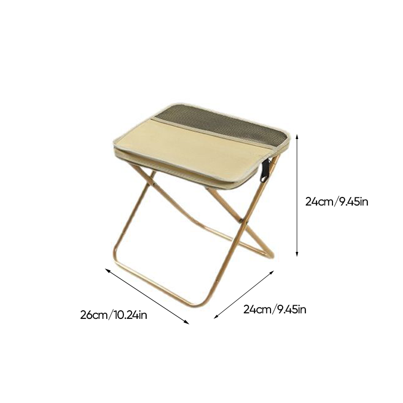 Opvouwbare Campingkruk met Rugsteun en Draagtas – Draagbaar Outdoor Zitmeubel voor Vissen, Wandelen en Picknick | Sansoti