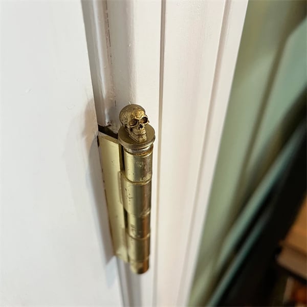 Dekorative Scharnierköpfe mit Vintage-Charme – Magnetisch – Einfache Installation – Bronze-Finish – Türscharnier-Dekoration | Sansoti