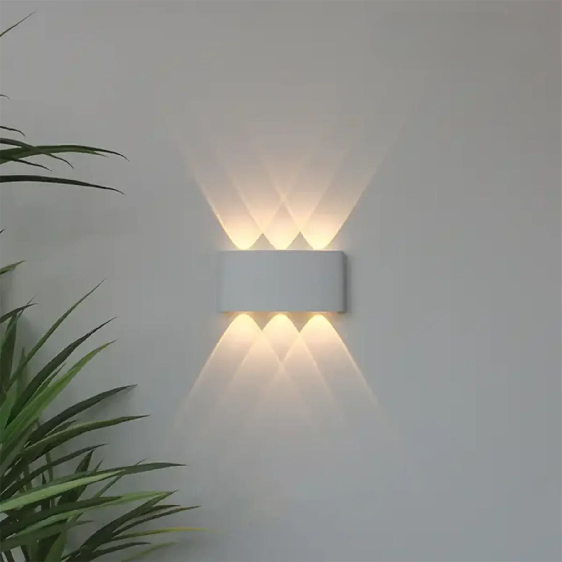 LED Wandlamp IP65 Binnen Buiten Gevellamp Patio Gang Up Down Light Zwart Wit | Sansoti