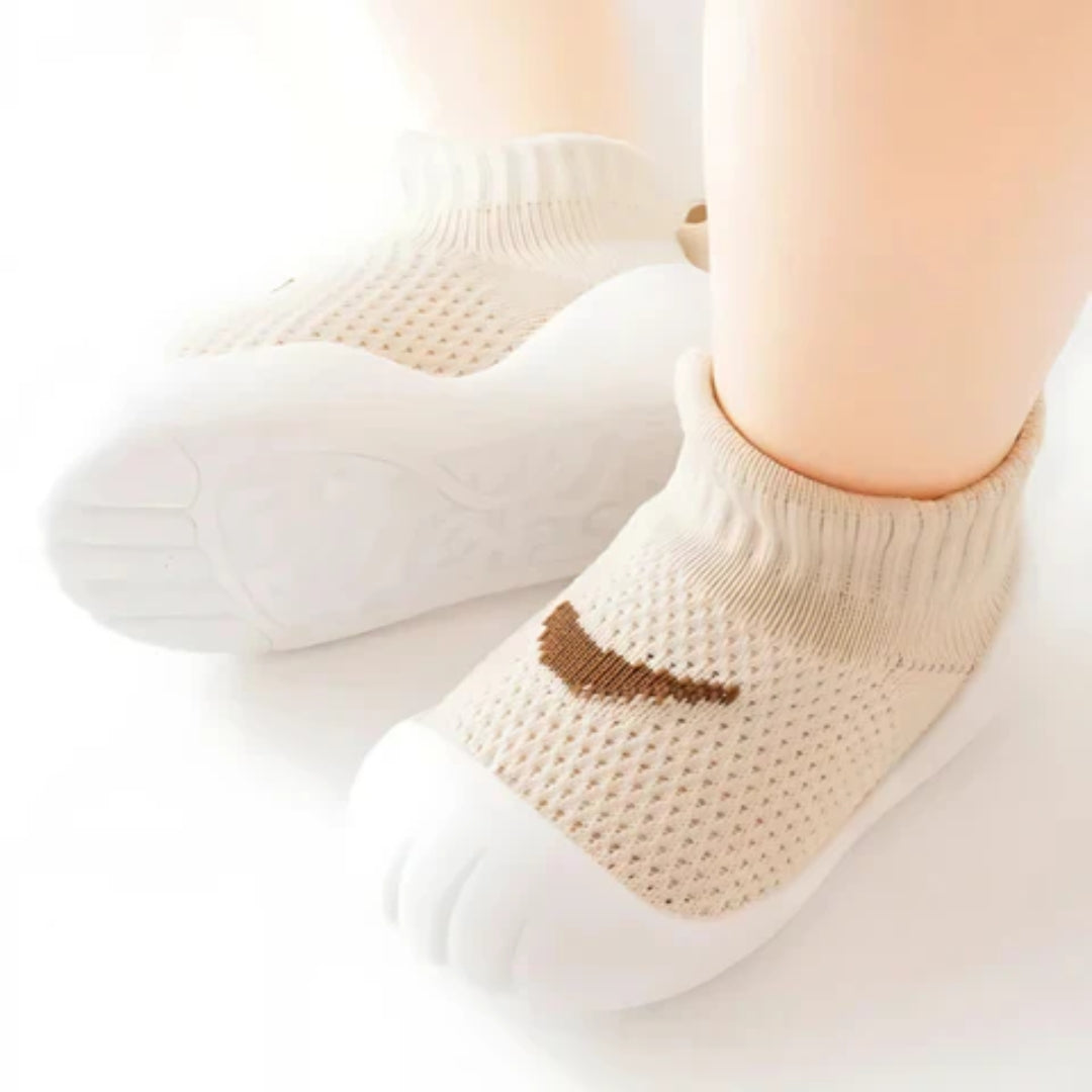 Soft Non-Slip Baby Booties, Flexible Sole, 0–4 Years, Indoor and Outdoor, Crawling Shoes, First Steps, Toddler | Sansoti