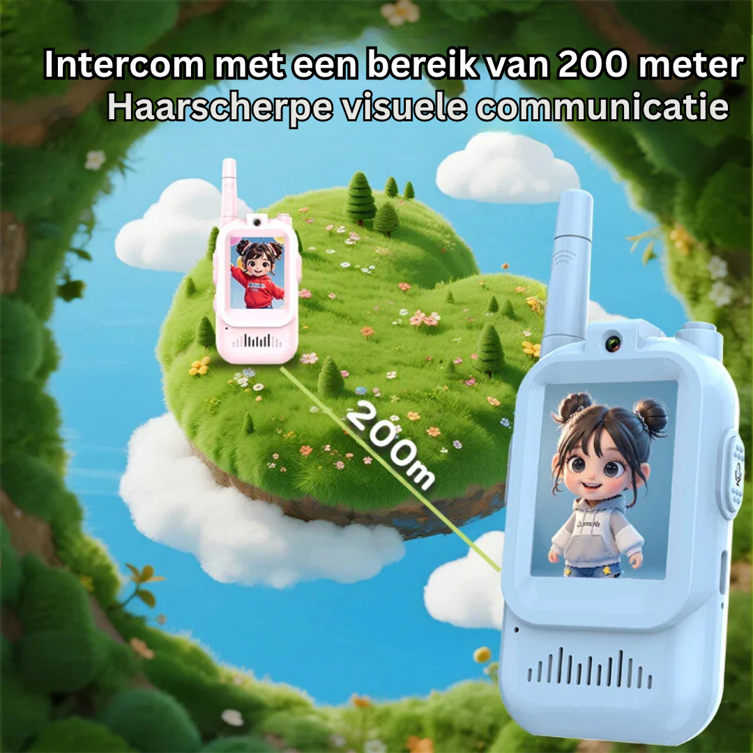 Interactive Communication Set with Video and Voice for Children, Indoor and Outdoor Toy Walkie-Talkie | Sansoti