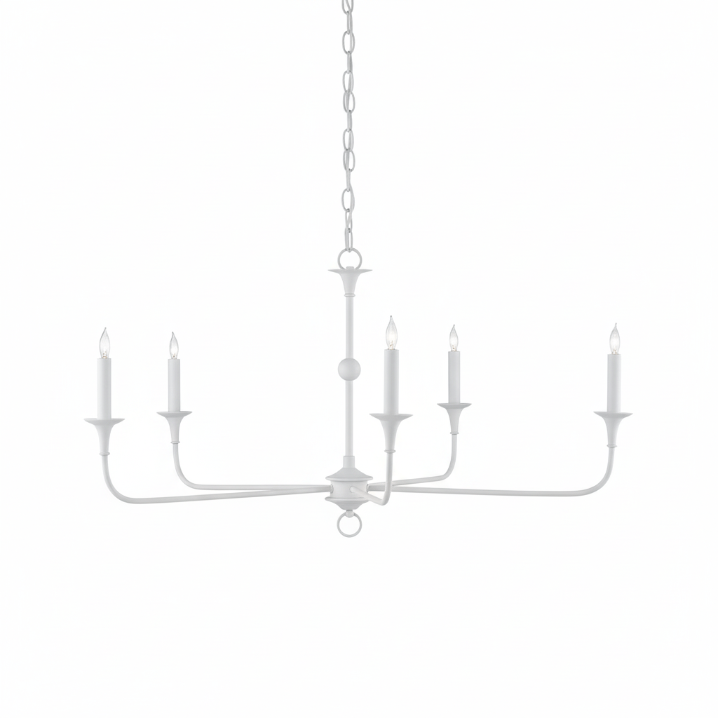 Lampe Bougie Lustre Laiton Métal Or Noir Blanc Nickel Salon Salle à Manger 5 6 Bras Suspension Vintage Lustre Bougies | Restfield