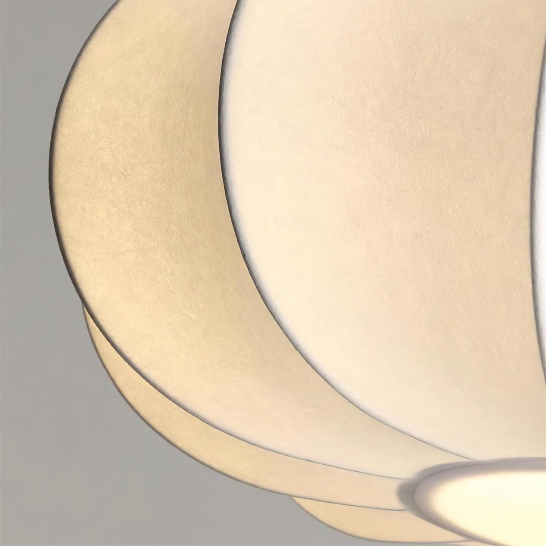 Hanglamp Stof Walnoothout Wit Eettafel Woonkamer Japandi Hanglamp Stoffen Lampionlamp Hal | Sansoti