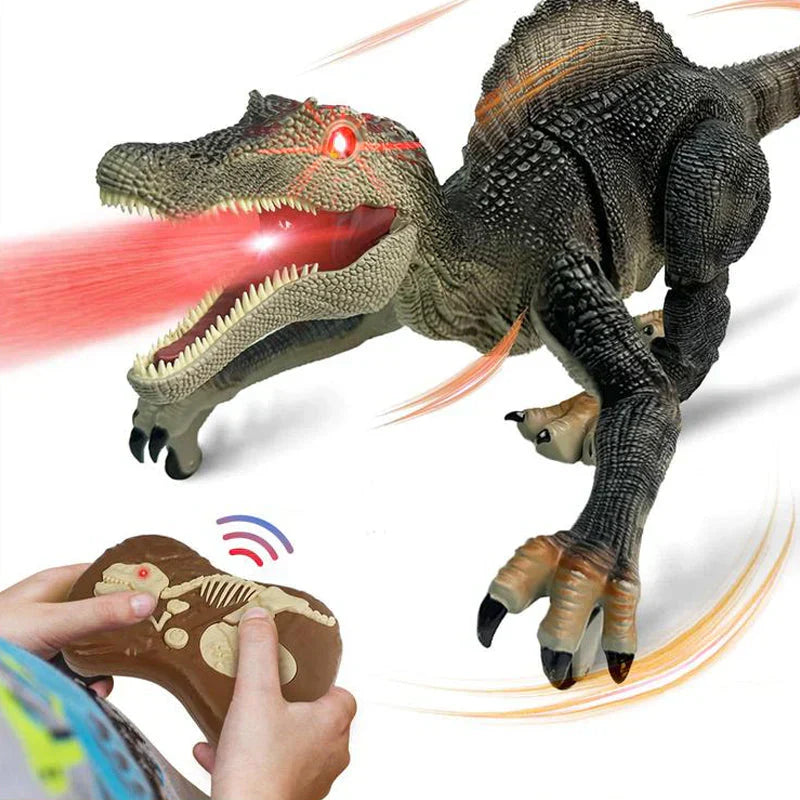 Bestuurbare Prehistorische Speeldino met Mistfunctie – Bewegende Robot Dino voor Kinderen – Oplaadbaar met Afstandsbediening – Dinosaurus Speelgoed met Geluid en Lichteffecten | Sansoti