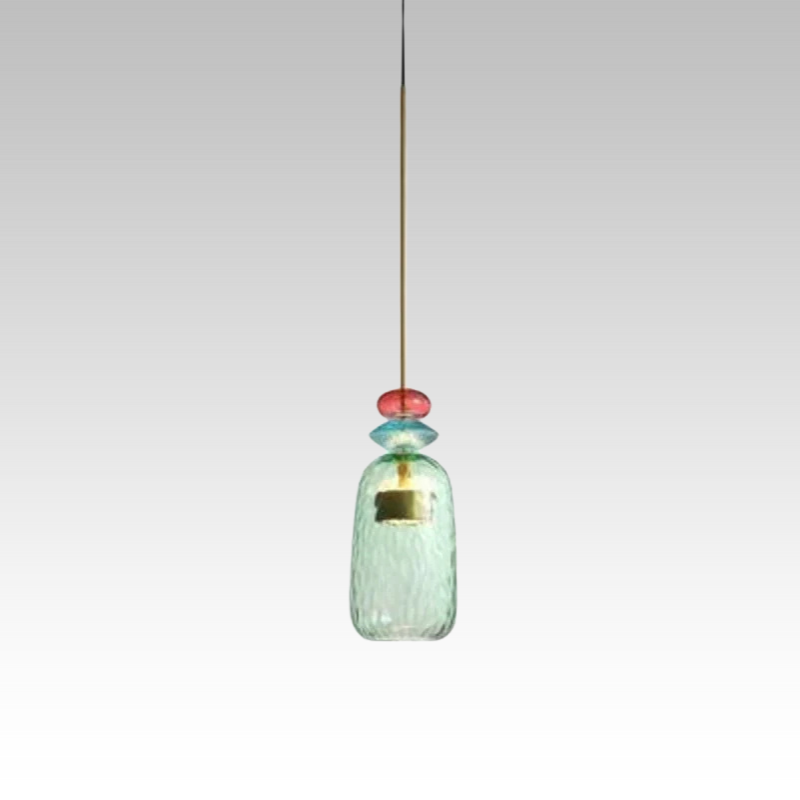 Glazen Hanglamp Gekleurd Glas Verstelbaar 160mm Moderne Verlichting Eetkamer Woonkamer Slaapkamer Design | Sansoti