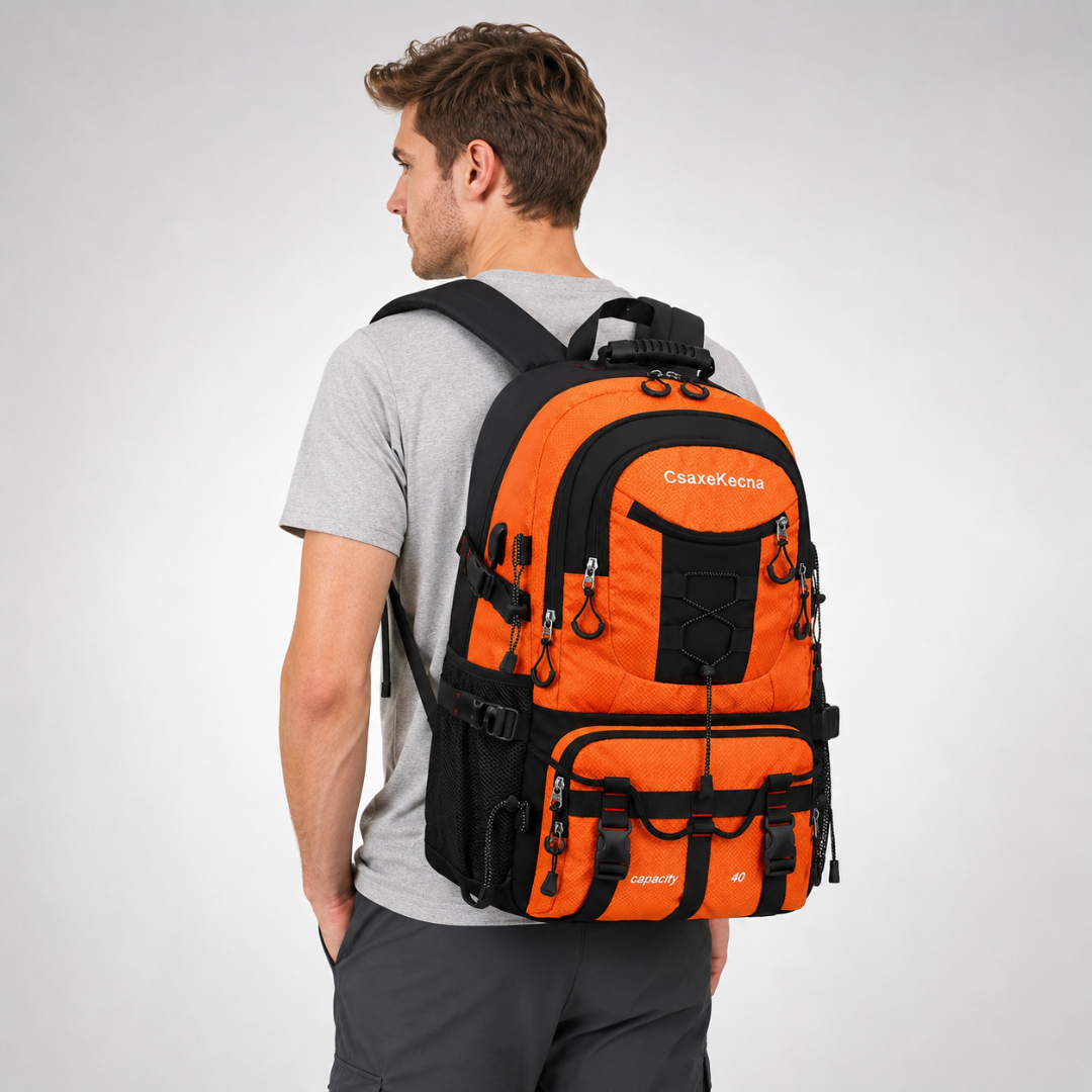Trekkingtas 40 Liter met USB-Poort Ergonomisch Waterdicht voor Wandelen Bergtouren Outdoor Camping Reizen | Sansoti