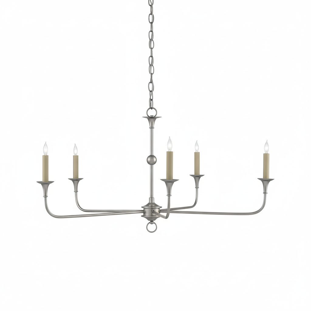 Lampe Bougie Lustre Laiton Métal Or Noir Blanc Nickel Salon Salle à Manger 5 6 Bras Suspension Vintage Lustre Bougies | Restfield