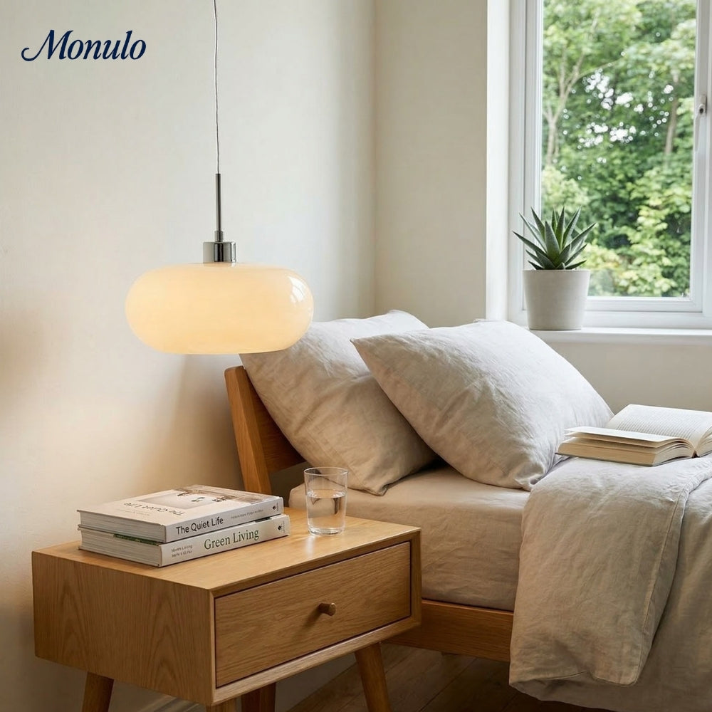 Bauhaus Glazen Hanglamp Metaal 11cm Nordic Design Eetkamer Keuken | Sansoti