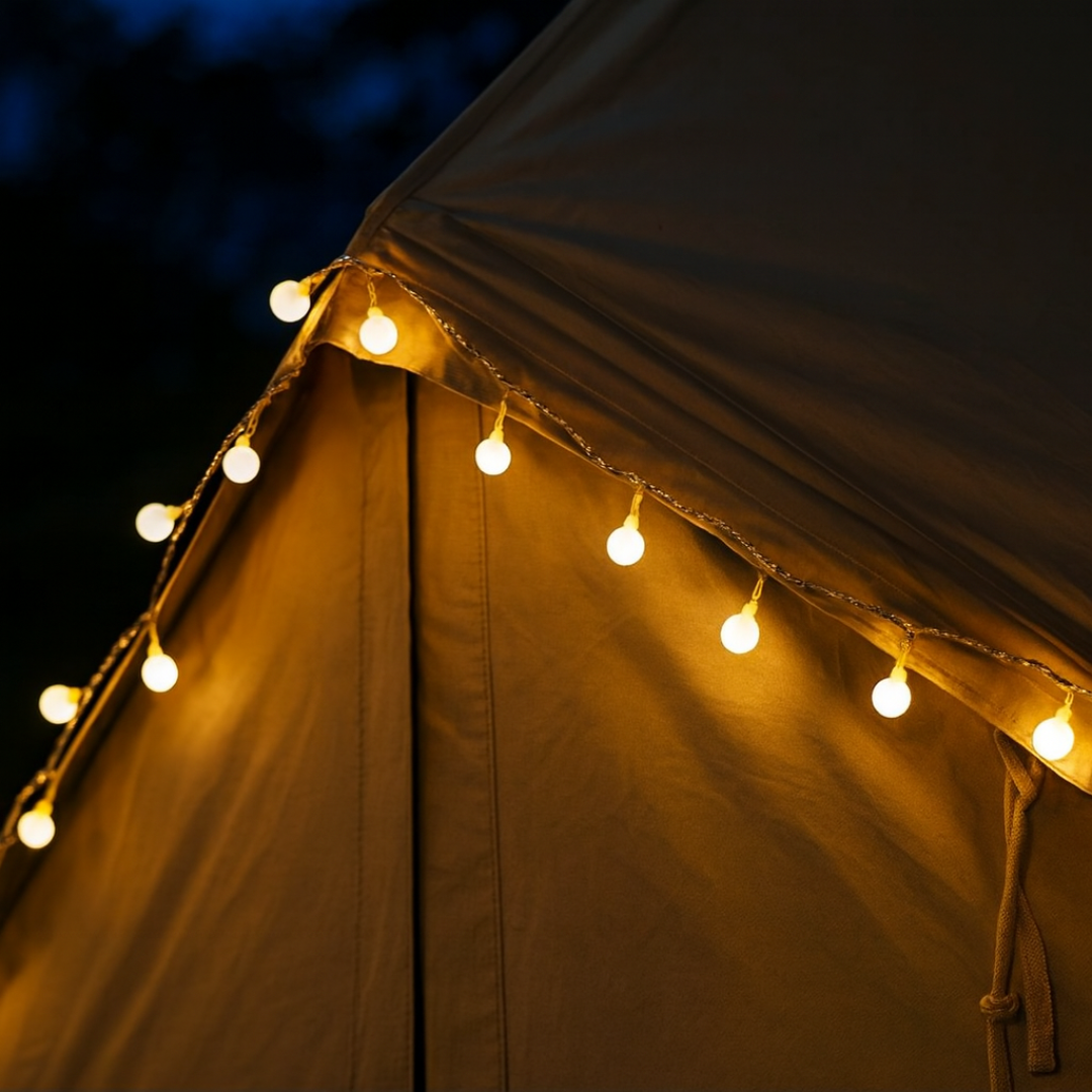 Sfeerverlichting met 20 LED-lampjes warm wit voor binnen en buiten decoratie feestverlichting 3 meter | Sansoti