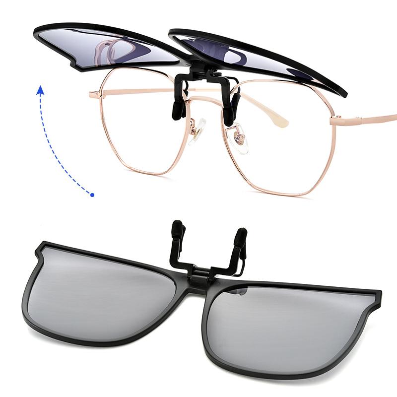 Gepolariseerde Opklapbare Zonnebril Clip-on Magnesiumlegering UV400 Pasvorm Brillen | Sansoti