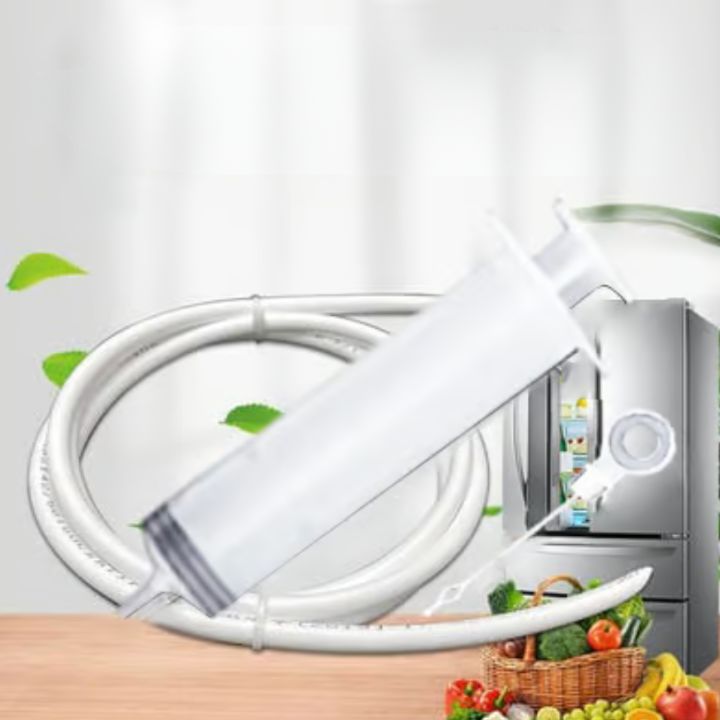 Kühlschrank-Abflussbürsten-Set 15 cm mit Sprühfunktion Flexibler Reiniger für Abflussrohre in Küche und Bad | Sansoti