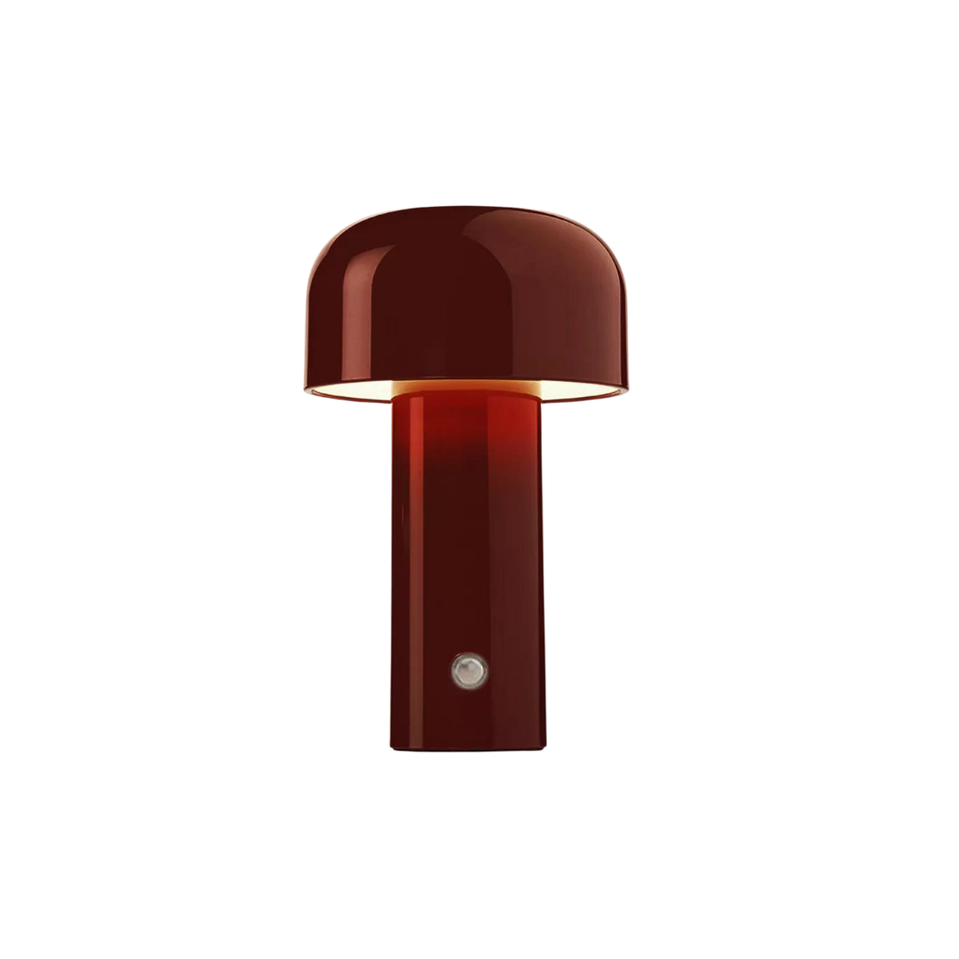Lampe de table sans fil rechargeable de 21x12.5cm, LED à intensité variable, lumière d’ambiance pour bureau, table de chevet et salon | Sansoti