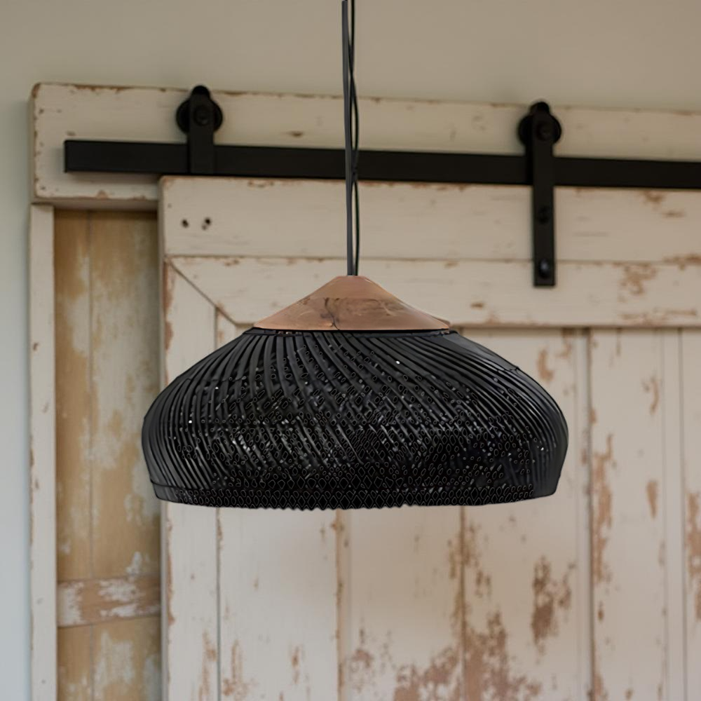 Hanglamp Rattan Bamboe Handgevlochten Bohemian Retro E27 Ø40 Ø60 Eetkamer | Sansoti