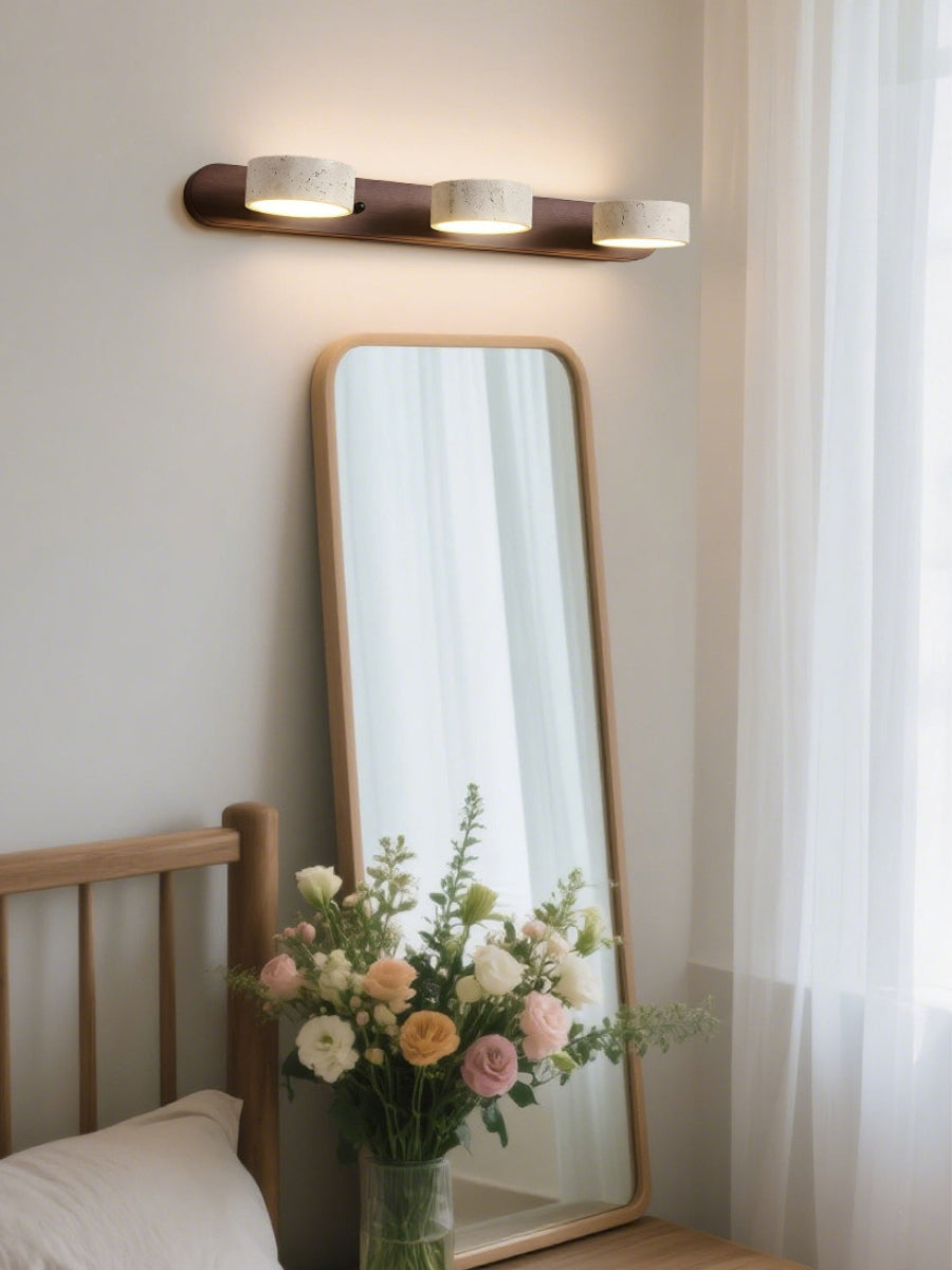 Wandlamp met meerdere lichtpunten natuursteen modern badkamerverlichting warmwit koelwit 2-3-4 lichts stenen armatuur | Sansoti