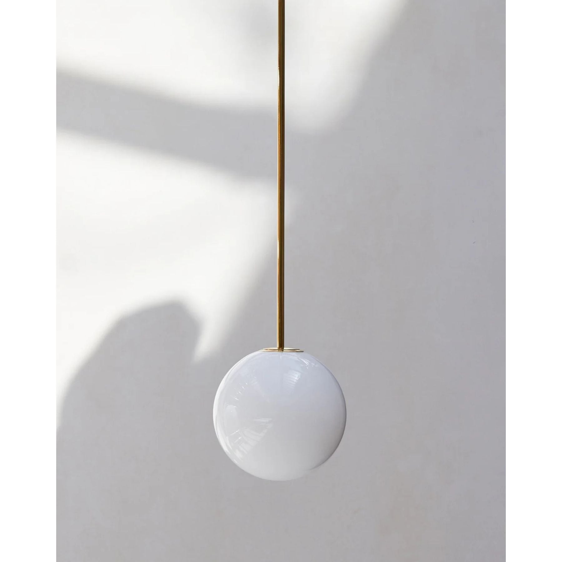 Hängelampe Messing Milchglas Decke Minimalistisch Modern Skandinavisch Flur Esstisch Nachttisch | Restfield