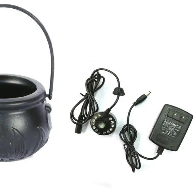 Witch's Cauldron Fog Machine with LED Lighting and Fountain Function for Halloween Party Decorations, Spooky Atmosphere | Sansoti