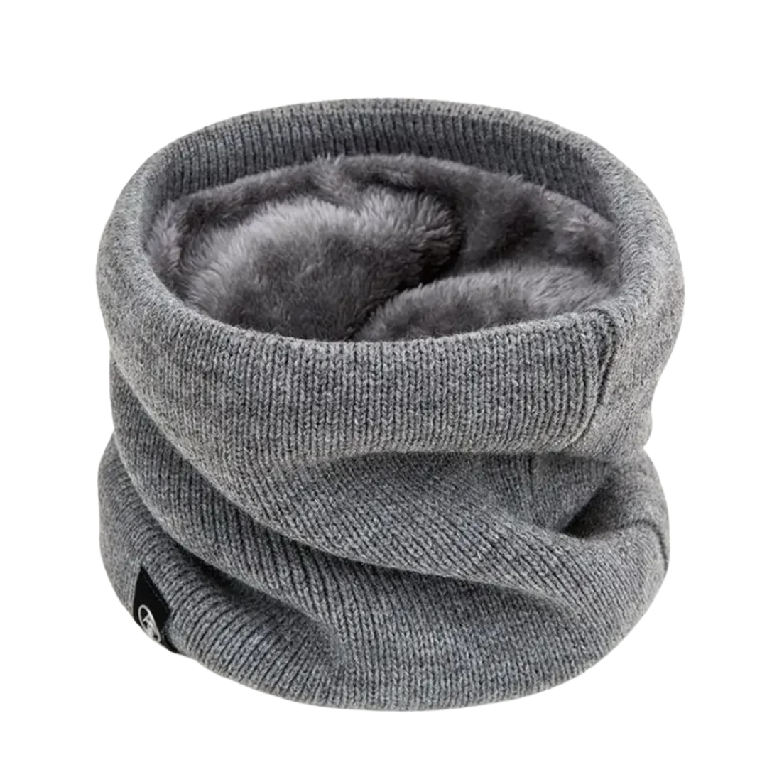 Gestrickter Nackenwärmer mit Fleecefutter Unisex-Winter-Halswärmer 2er-Pack für Outdoor-Sport und Wandern | Sansoti