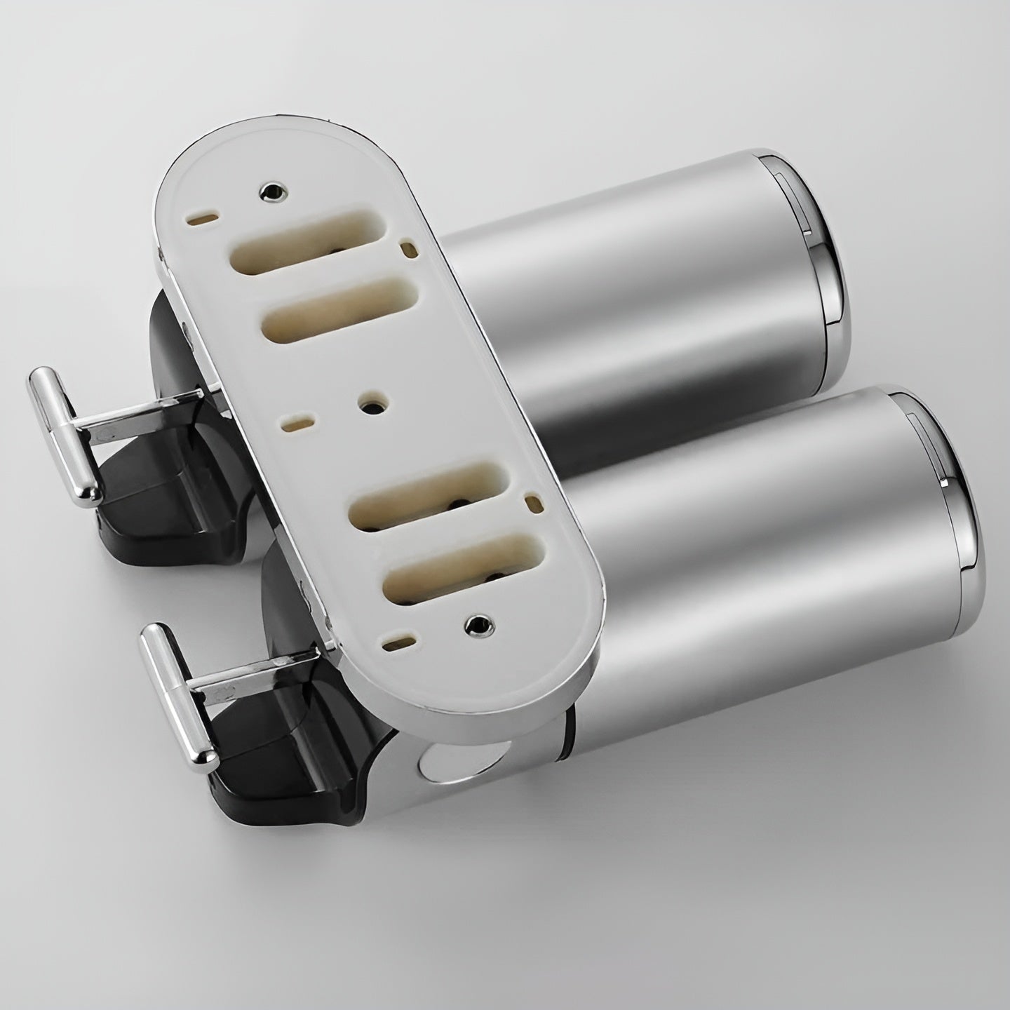Wandzeepdispenser 500ml Wandmontage RVS Chroom Badkamer Keuken Enkel Dubbel Drievoudig Vloeibare Zeep | Sansoti