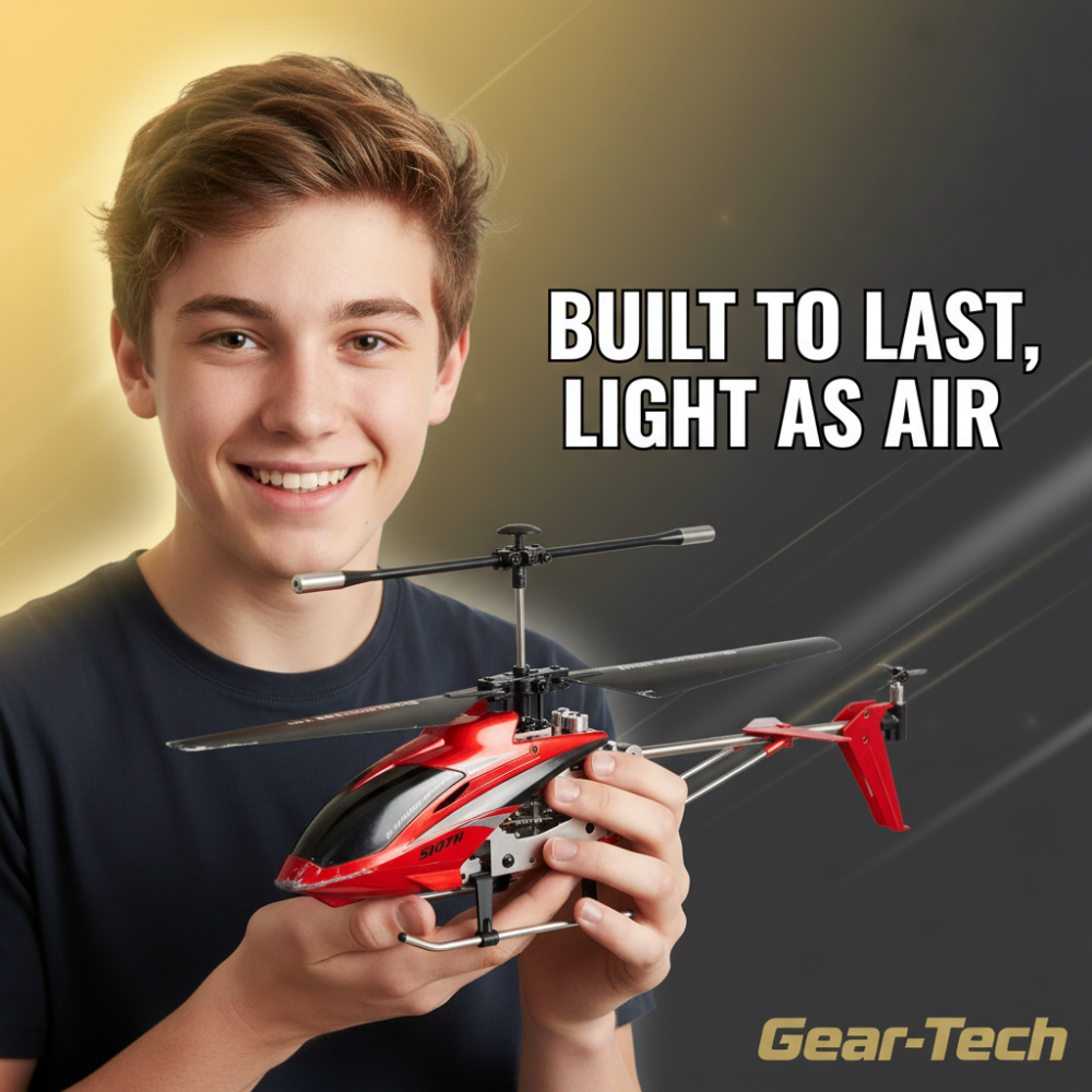 Bestuurbare RC Helikopter 3.5 Kanalen Infrarood met Gyroscoop Binnen Crimson Rood | Sansoti