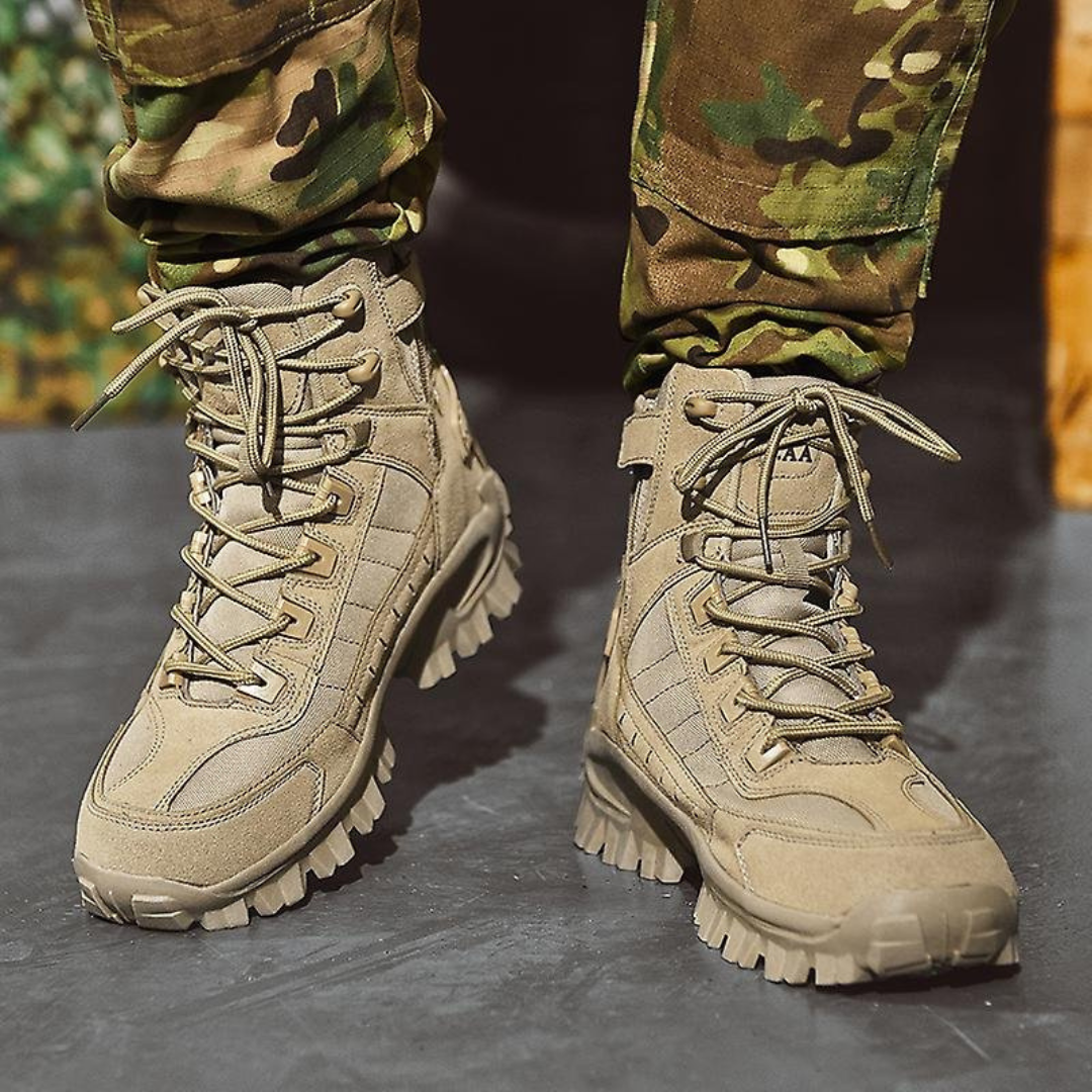 Heren Tactische Winterlaarzen met Antislip Profiel Warme Voering Outdoor Wandelen Werk Stevige Pasvorm | Sansoti