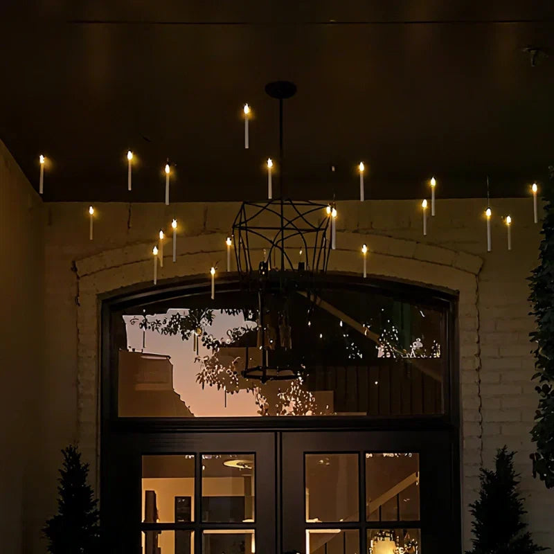 Bougies LED flottantes résistantes à l'eau, lumière blanc chaud vacillante, éclairage d'ambiance intérieur et extérieur, fête et bassin | Sansoti