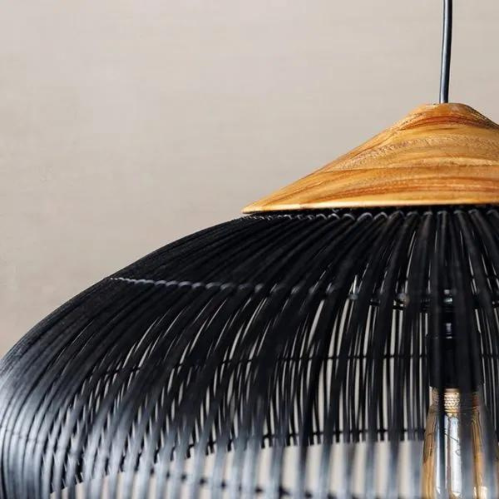Hanglamp Rattan Bamboe Handgevlochten Bohemian Retro E27 Ø40 Ø60 Eetkamer | Sansoti
