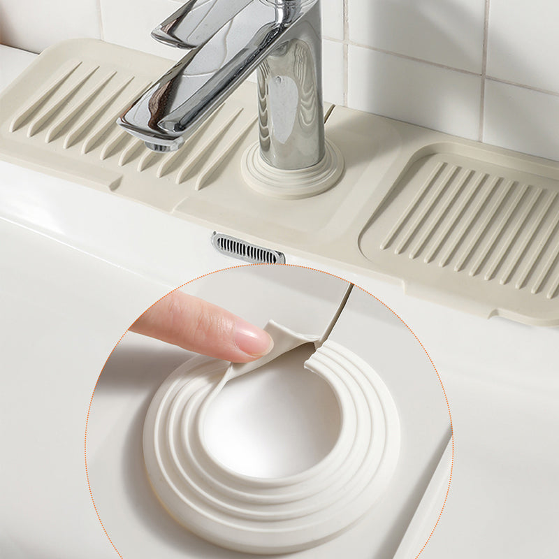 Tapis de Robinet Silicone Évacuation Anti-Dérapant Protection Évier Cuisine Salle de Bain | Restfield