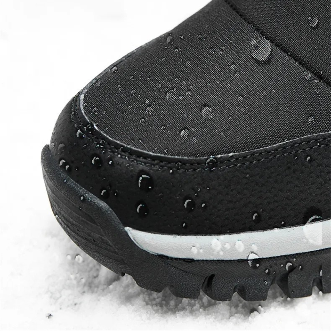 Gefütterte wasserdichte Winterstiefel für Damen und Herren, rutschfest, Schneestiefel, knöchelhoch, elastisch, Wanderschuhe, warm | Sansoti