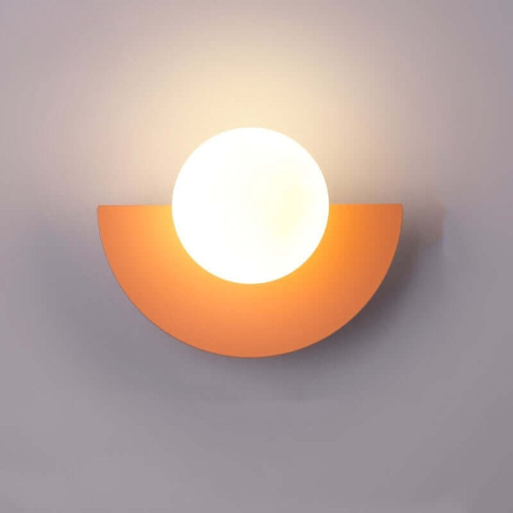 Wandlamp – Moderne Wandverlichting met Kleurrijke Kap – Scandinavisch Design – Woonkamer Slaapkamer Gang | Sansoti