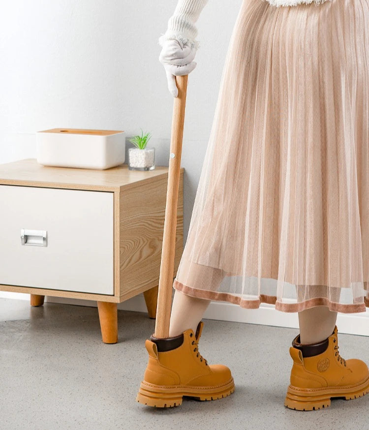 Extra Lange Schoenlepel van Hout (50 cm) – Ergonomisch Aantrekhulpmiddel | Sansoti