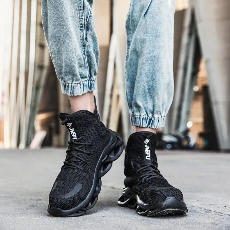 Chaussures de sécurité orthopédiques, embout en acier, semelle intermédiaire en Kevlar, travail, construction, industrie, légères, antidérapantes | Sansoti